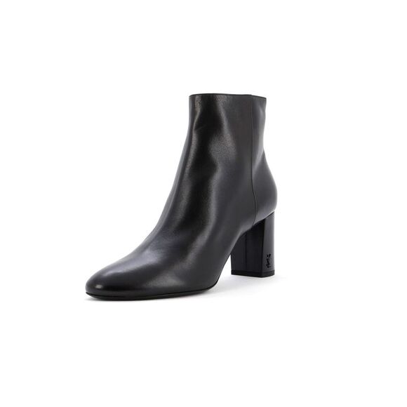 Saint Laurent Women's LouLou Ankle Boots Leather Black - Picture 1 of 5